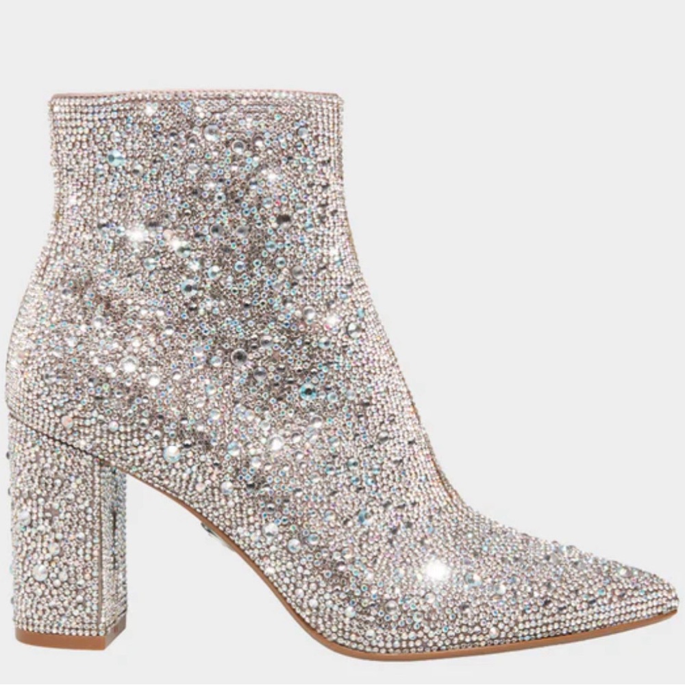 Never Worn Betsey Johnson Cady Rhinestone Booties